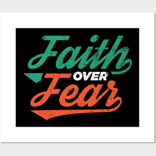 Faith Over Fear Christian Tshirt Posters and Art